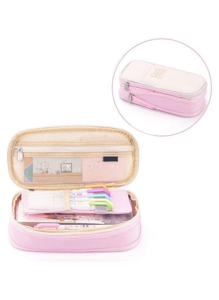 Generic Colorful Large Storage Pencil Box Pen Bag with Zipper Large Capacity Storage Bag, Suitable for Office Travel Storage Box  - Image 3