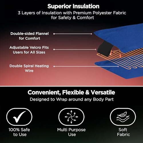 Dr Trust USA Orthopedic Electric Heating Pad for Period Pain Relief I Heat Belt For Period Cramps, Lower Back Pain, Lumbar, Shoulder & Knee, 3 Heat Settings with Temperature Controller-368 - Image 5