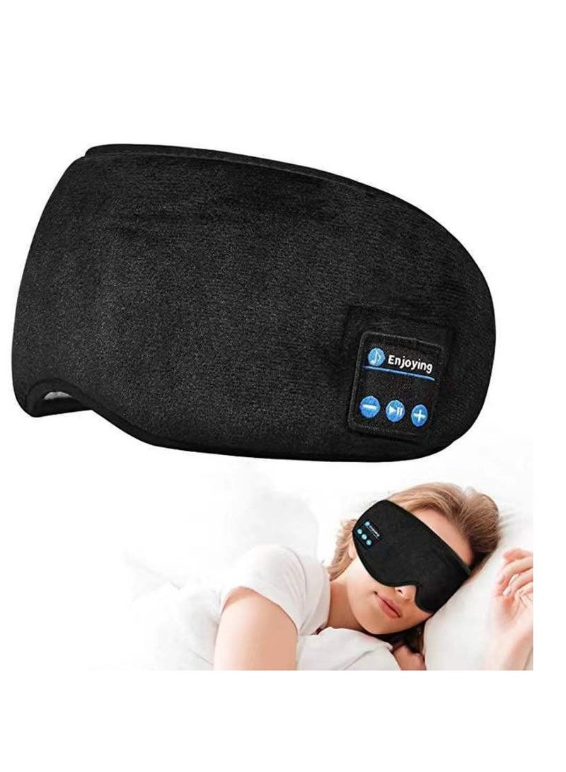 general Bluetooth 5.0 Smart Music Eye Mask Stereo Smart Sleep Headphones Travel Eye Mask for Side Sleepers Washable Adjustable Travel Music Hands-free Sleep Headphones 8H - Image 1
