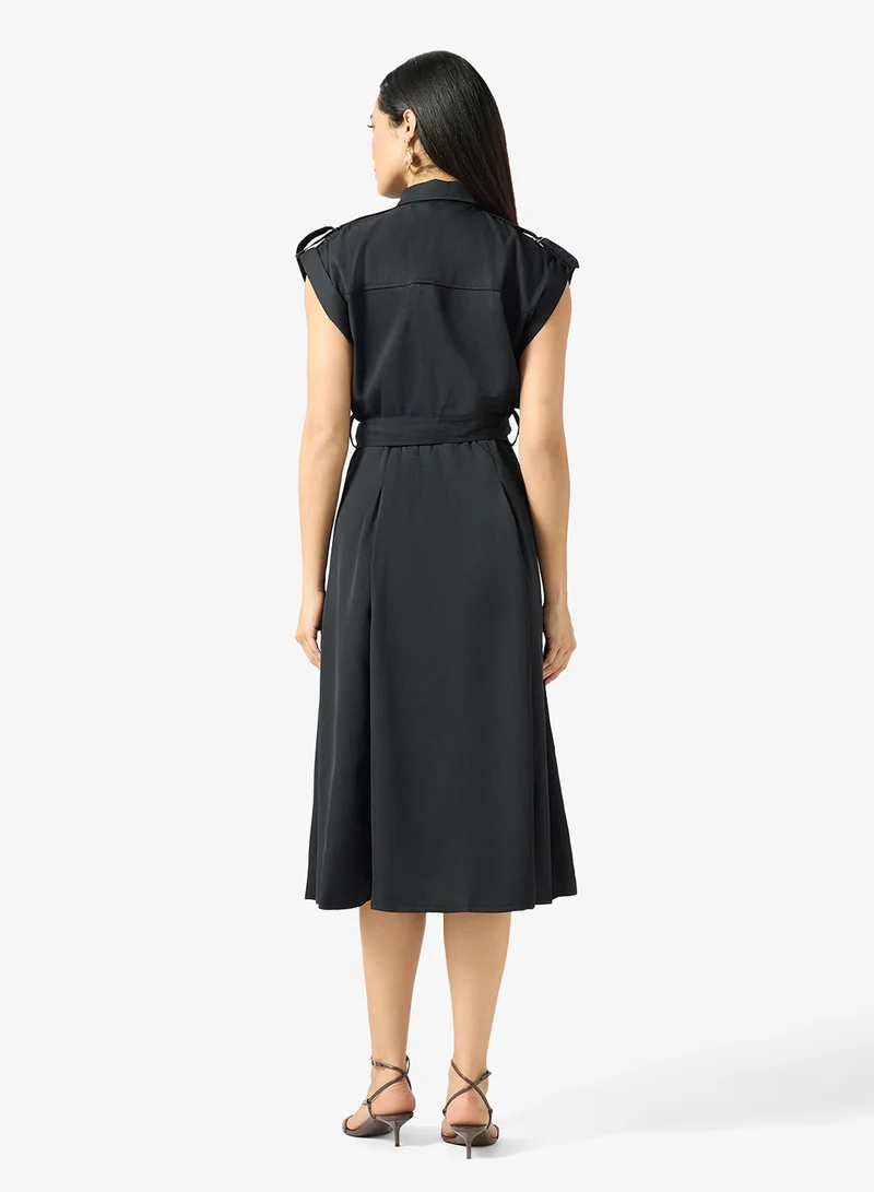 Ella Belted Shirt Dress