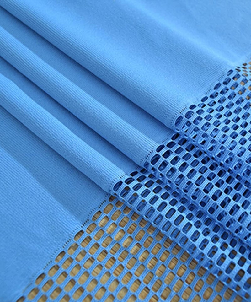 TTZ Hospital Curtain with Flat Hooks for Hospital Medical Clinic SPA Lab Cubicle Curtain Divider Privacy Screen (Color : Dark Blue, Size : 1(7ft Wide x8ft Tall)) - Image 3