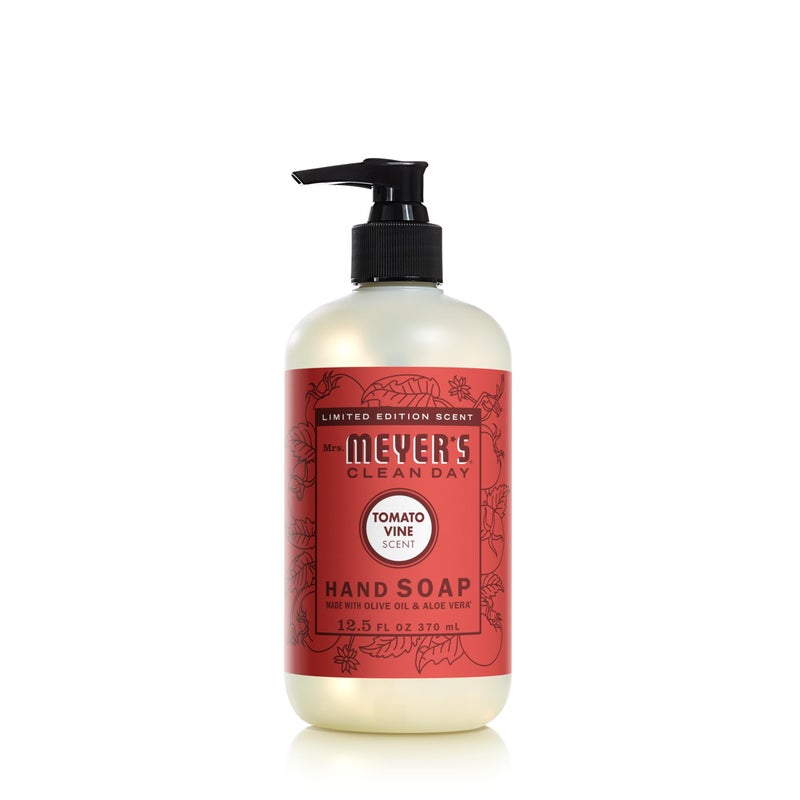 MRS. MEYER'S CLEAN DAY Liquid Hand Soap, Tomato Vine Scent, 12.5 Ounce Bottle - Image 1