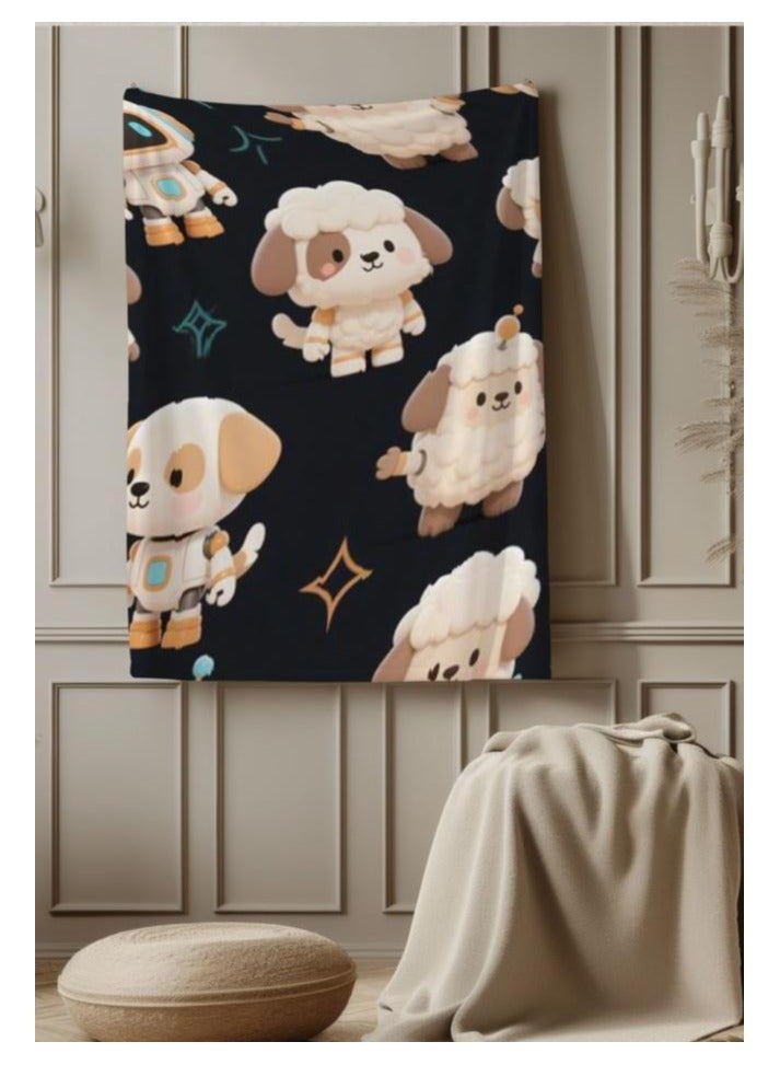 عام بطانية رقيقة من الفانيلا (دافئة ومريحة، ومناسبة للنوم واستخدام الألعاب وإزالة الغبار ومقاومة للرمل) 150 سم * 200 سم - 965 - Image 4