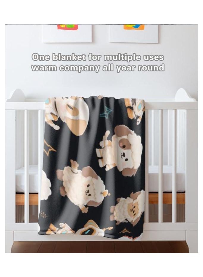 عام بطانية رقيقة من الفانيلا (دافئة ومريحة، ومناسبة للنوم واستخدام الألعاب وإزالة الغبار ومقاومة للرمل) 150 سم * 200 سم - 965 - Image 5