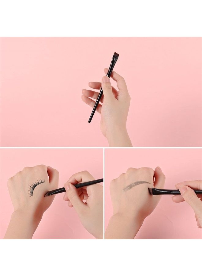 AIEX 6pcs Fine Angled Eyeliner Brush, Precision Eyeliner Eyebrows Makeup Brush Set Angled Eyeliner Concealer Ultra Flat Thin Brush Beveled Eyebrow Curved Brush - Image 5
