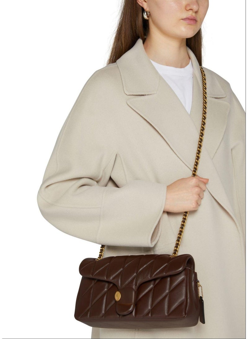 quilted leather shoulder bag - Image 4