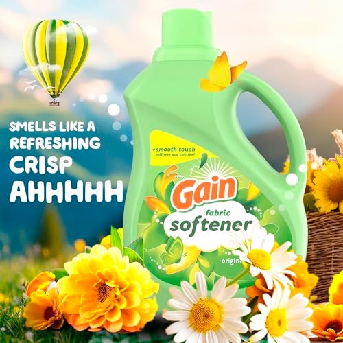 Gain Liquid Fabric Softener, Original Scent, 140 FL OZ LIQ., 190 Loads, Smooth Touch - softness you can feel - Image 3
