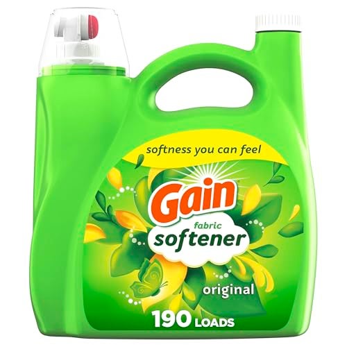 Gain Liquid Fabric Softener, Original Scent, 140 FL OZ LIQ., 190 Loads, Smooth Touch - softness you can feel - Image 1