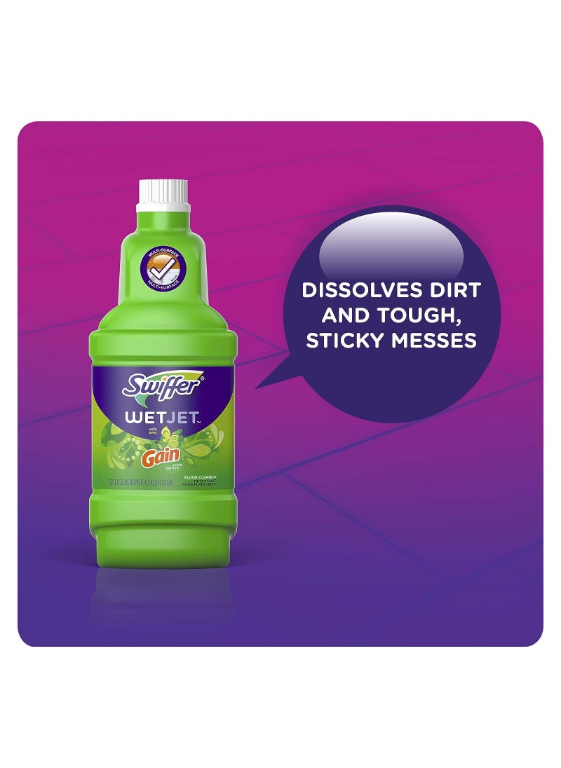 Wet Jet Spray Mop Floor Cleaner Multi-Purpose Solution  Gain Original 1.25 L