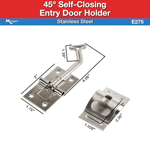 RV Designer E275 45 Degree Stainless Steel Entry Door Holder - Image 3
