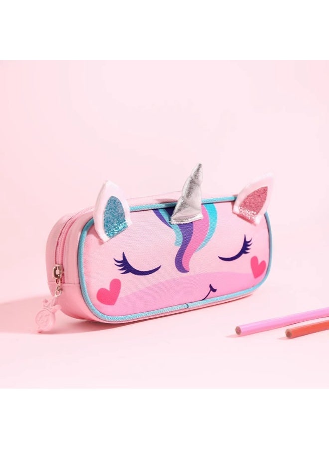 Girls Pencil Case Unicorn 6-12 Years, School Supplies for Girls Large Capacity Waterproof Lightweight Stationery Bag - Image 1