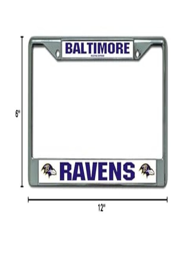 RICO إطار لوحة ترخيص كروم لفريق بالتيمور رافنز من ريكو - Image 3