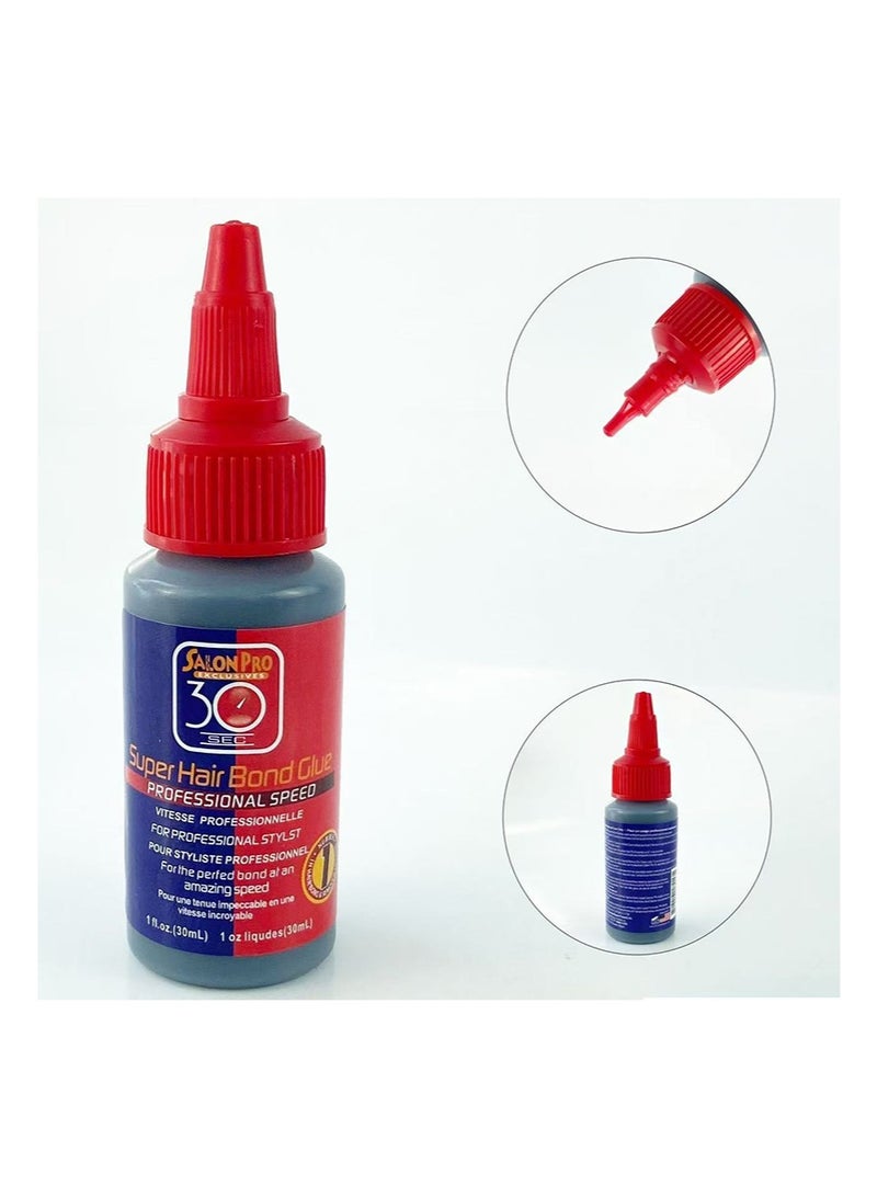 صالون برو Super Hair Bond Glue，Antifungal Hairspray, Professional Use, Waterproof Adhesive, Hair Replacement Adhesive For Secure Hair Extensions （30ml） - Image 3