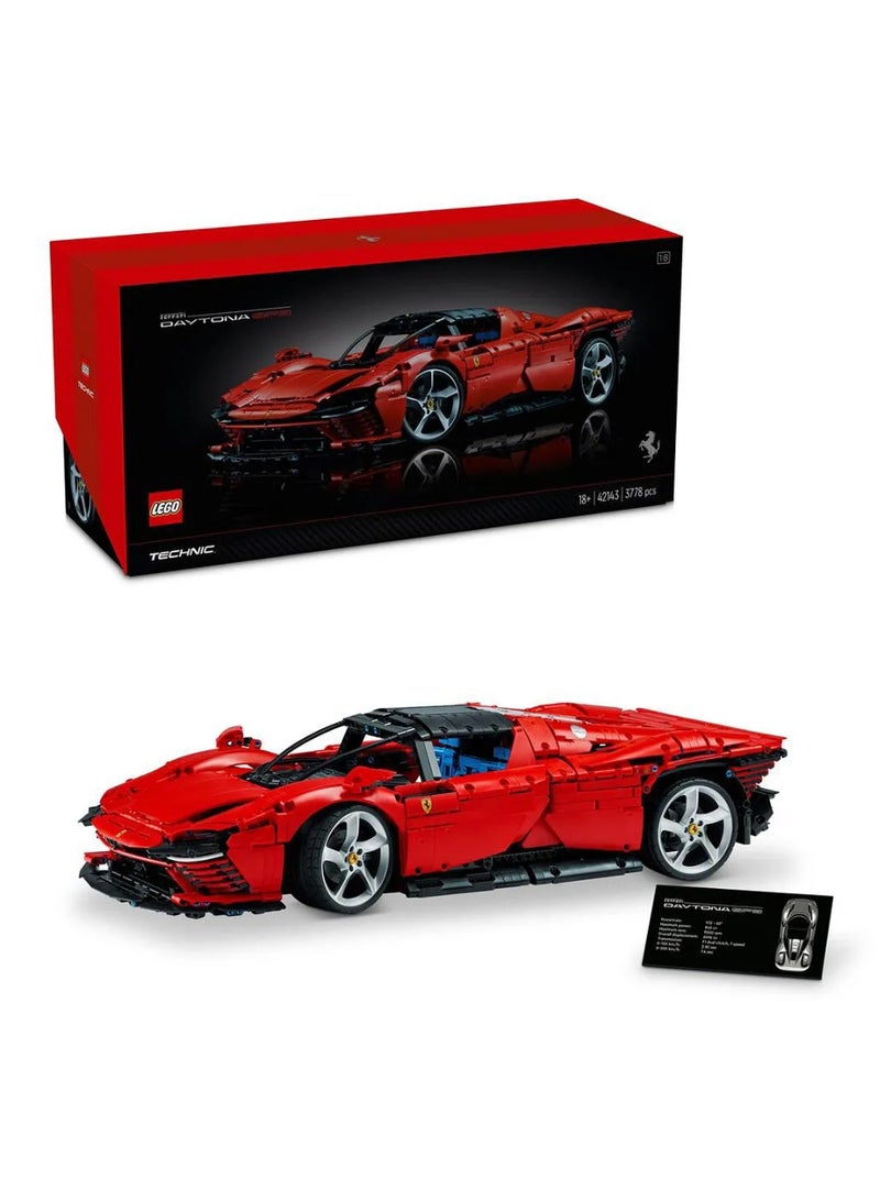 LEGO Technic Ferrari Daytona SP3 42143 - Adult Collectible Model Building Kit, 3778 Pcs, 1:8 Scale - Image 1