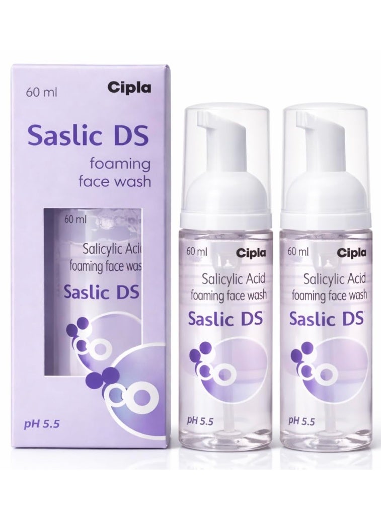 سيبلا غسول الوجه الرغوي سيبلا ساسليك دي إس | ٢٪ حمض الساليسيليك | الوقاية من حب الشباب | تركيبة لتنظيف المسام والحصول على بشرة صافية | ٦٠ مل (٢) - Image 1