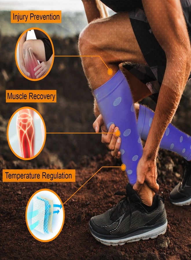 Doc Miller Calf Compression Sleeves For Women & Men - 20-30mmHg Footless Compression Socks, Shin Splints Relief, Compression Leg Sleeve For Running, Nurses, Varicose Veins, Calf Support (1 Pair) - Image 3