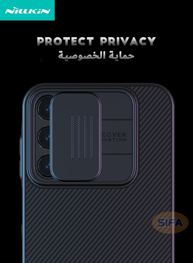 Nillkin Samsung Galaxy A16 Case, Slide Camera Case Design, 360° Full Body Coverage Shockproof Phone Back Cover, Anti-Fall Anti-Scratch Anti-Slip Anti-fingerprint Protective Case for Samsung Galaxy A16, Black - Image 4