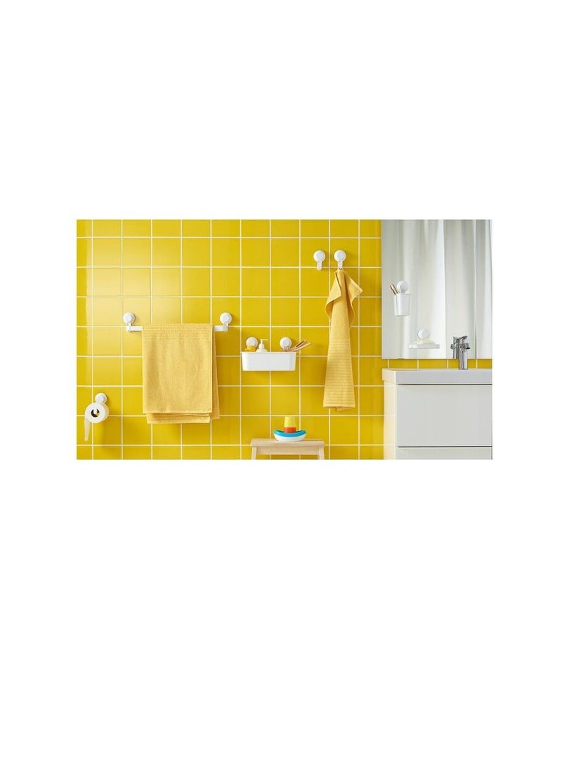 Hook with suction cup, white  - Image 3