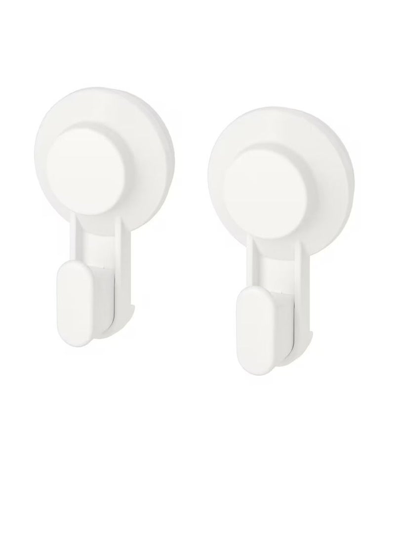 Hook with suction cup, white  - Image 1