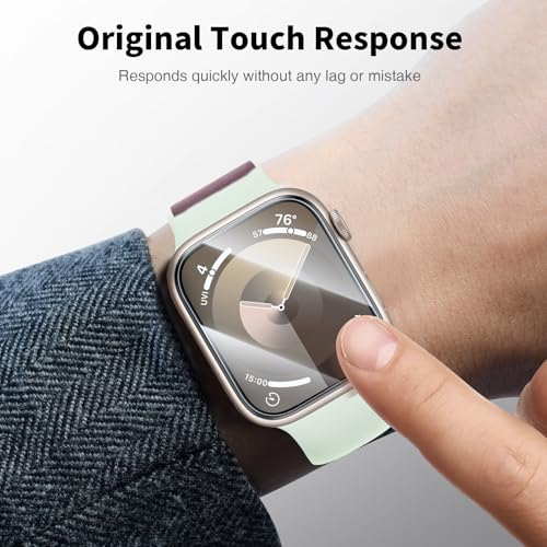 LK 6 Pack Apple Watch Series 9 Series 8 Series 7 41mm Screen Protector, [Self-Healing] TPU Film, Anti-Scratch, Ultra-Thin Screen Protector Designed for iWatch 9/8 / 7 41mm, Clear - Image 4