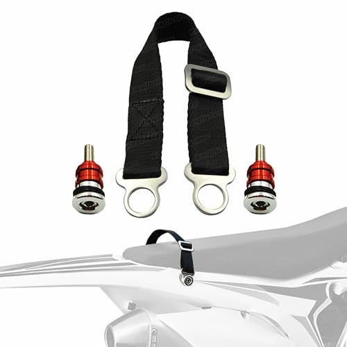 Kungfu Graphics Pulling Lift Straps Belt for Dirt Bike CRF YZF KXF YZFX WR RMZ DRZ TTR Motocross Enduro MX Universal Red - Image 1