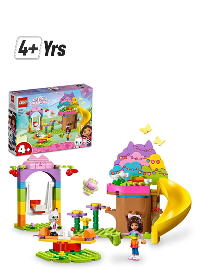 LEGO Kitty Fairy’S Garden Party 10787 Building Toy Set; Also Includes Gabby And Pandy Paws; Gabby’S Dollhouse Gift With A Tree House, Swing, Slide, Roundabout And Flowers For Kids Aged 4+ (130 Pieces)