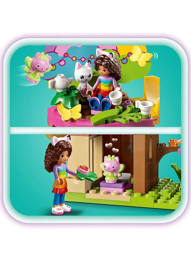 LEGO Kitty Fairy’S Garden Party 10787 Building Toy Set; Also Includes Gabby And Pandy Paws; Gabby’S Dollhouse Gift With A Tree House, Swing, Slide, Roundabout And Flowers For Kids Aged 4+ (130 Pieces)
