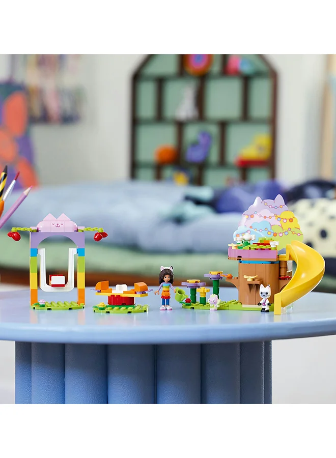 LEGO Kitty Fairy’S Garden Party 10787 Building Toy Set; Also Includes Gabby And Pandy Paws; Gabby’S Dollhouse Gift With A Tree House, Swing, Slide, Roundabout And Flowers For Kids Aged 4+ (130 Pieces)