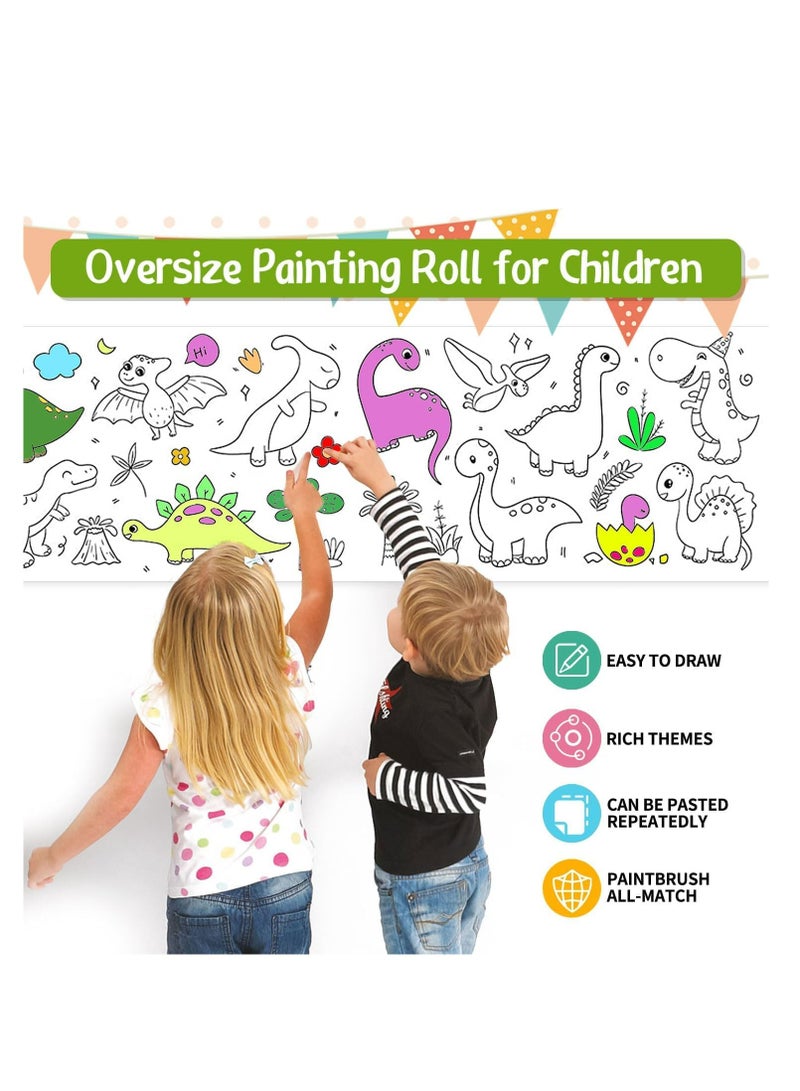 Loquat Children's Drawing Paper Roll, 300 * 30cm Large Coloring Poster for Toddlers, DIY Painting Ideal Gift for Class Home Birthday Party - Image 4