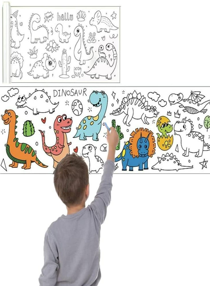 Loquat Children's Drawing Paper Roll, 300 * 30cm Large Coloring Poster for Toddlers, DIY Painting Ideal Gift for Class Home Birthday Party - Image 1