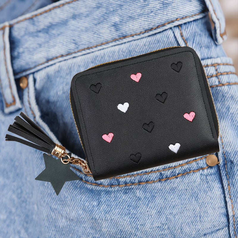 Multi Function Women Mini Wallet Compatible Cards Coins Bills Small Items - Image 5