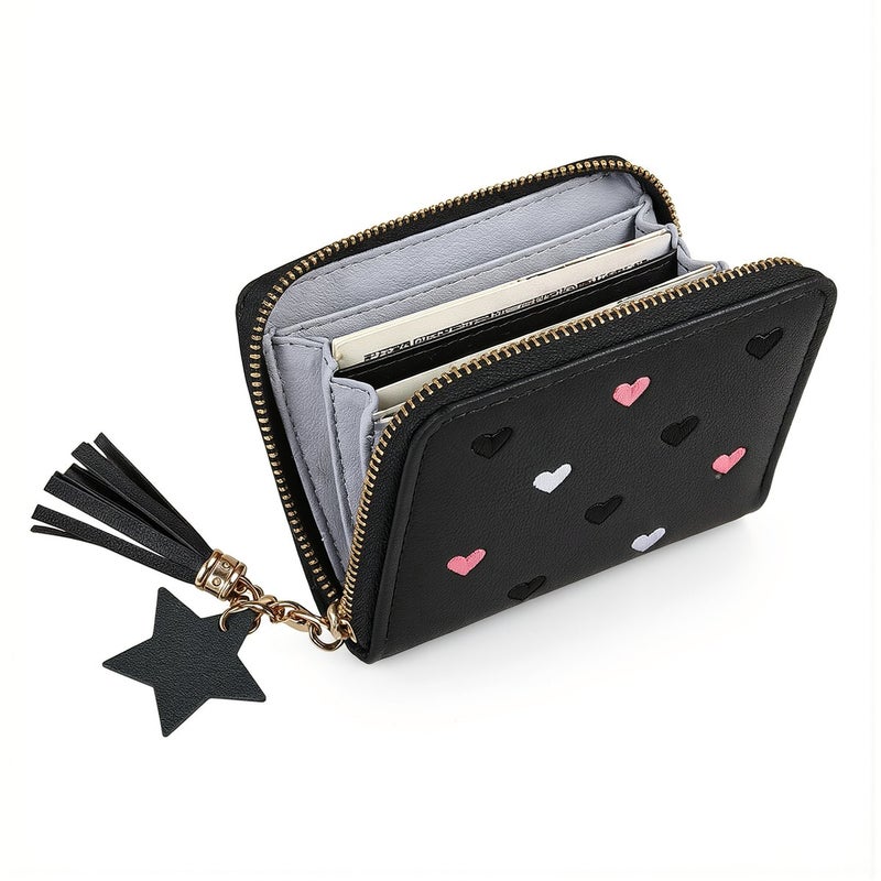 Multi Function Women Mini Wallet Compatible Cards Coins Bills Small Items - Image 4