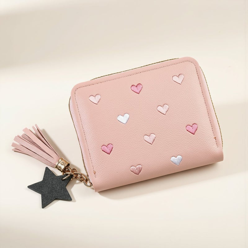 Multi Function Women Mini Wallet Compatible Cards Coins Bills Small Items - Image 2