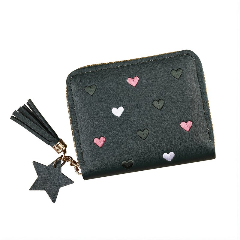 Multi Function Women Mini Wallet Compatible Cards Coins Bills Small Items - Image 1