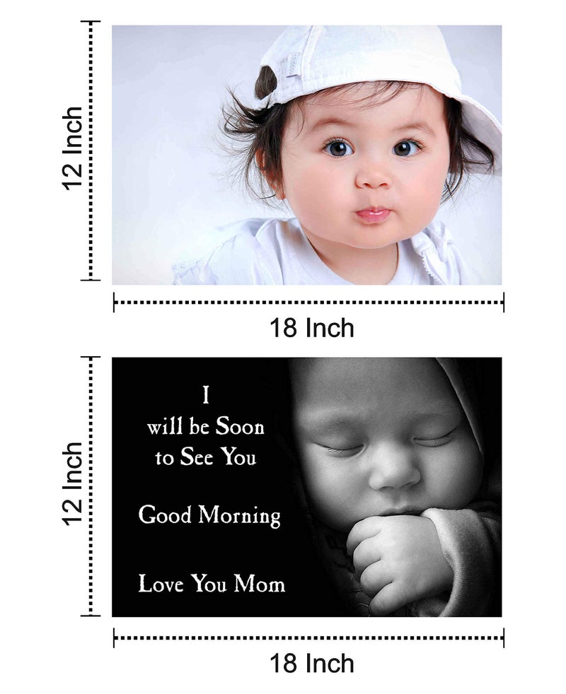 KARTMEN Paper Abstract Poster, Multicolour, Cute Similing Baby Boy, 12x18 Inch - Image 2