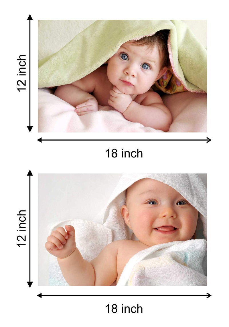 KARTMEN Paper Abstract Poster, Multicolour, Cute Similing Baby Boy, 12x18 Inch - Image 3