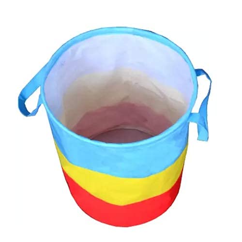 Ink Craft Non Woven 45L Laundry Bag Basket For Dirty Cloths Toy Storage Basket Cloth Storage Basket Multicolour Pack of 5 - Image 3