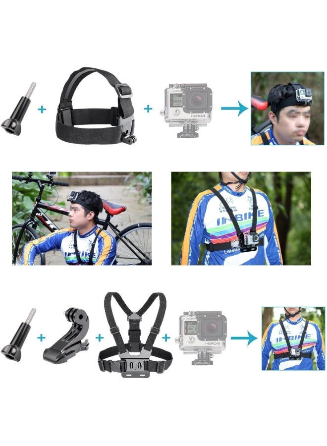 Robustrion Renewed -  40 in 1 Mounts and Straps Accessory Kit for GoPro and Action Cameras - Image 5