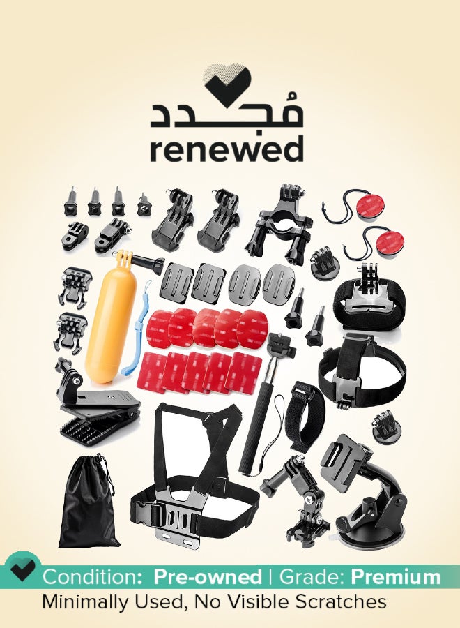 Robustrion Renewed -  40 in 1 Mounts and Straps Accessory Kit for GoPro and Action Cameras - Image 1