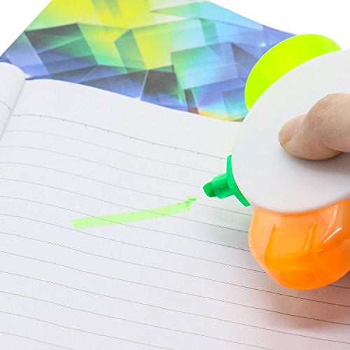 Pomeat Flower Shape Fluorescent Watercolor Pen Petals Highlighters, 4 Park - Image 5