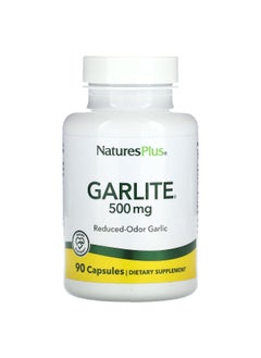 Natures Plus NaturesPlus, Garlite, 500 mg, 90 Capsules  - Image 1