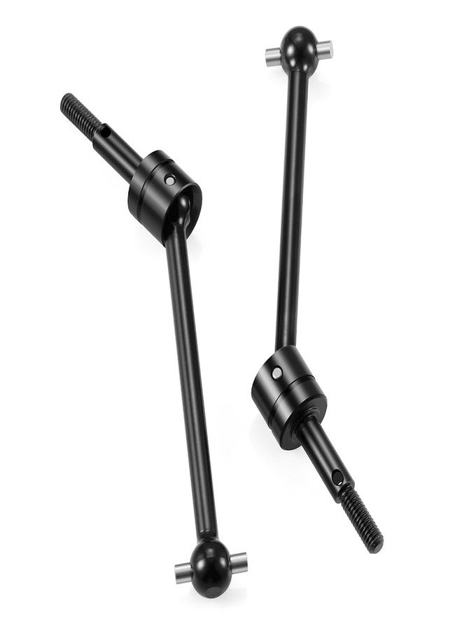 MOHERO 2Pcs RC Front Rear Universal CVD Driveshaft Metal Dogbone Joint for TT02B 1/10 Off-Road Buggy Upgrade Parts (Black) - Image 2