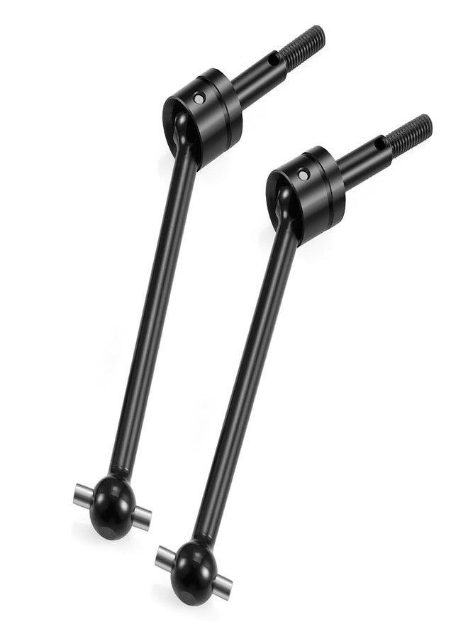 MOHERO 2Pcs RC Front Rear Universal CVD Driveshaft Metal Dogbone Joint for TT02B 1/10 Off-Road Buggy Upgrade Parts (Black) - Image 1