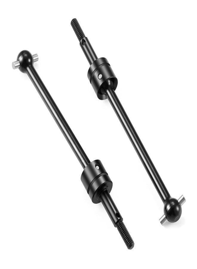 MOHERO 2Pcs RC Front Rear Universal CVD Driveshaft Metal Dogbone Joint for TT02B 1/10 Off-Road Buggy Upgrade Parts (Black) - Image 4