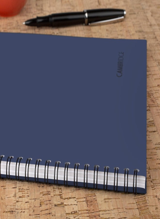 كامبريدج دفتر ملاحظات أعمال من كامبريدج المحدودة، لتدوين ملاحظات الاجتماعات، مسطر قانونياً، 8-1/4 بوصة × 11 بوصة، 80 ورقة، غلاف مرن ناعم الملمس، حلزوني، أزرق (UN06132-20) - Image 4
