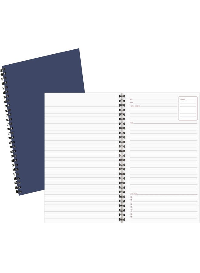 كامبريدج دفتر ملاحظات أعمال من كامبريدج المحدودة، لتدوين ملاحظات الاجتماعات، مسطر قانونياً، 8-1/4 بوصة × 11 بوصة، 80 ورقة، غلاف مرن ناعم الملمس، حلزوني، أزرق (UN06132-20) - Image 5