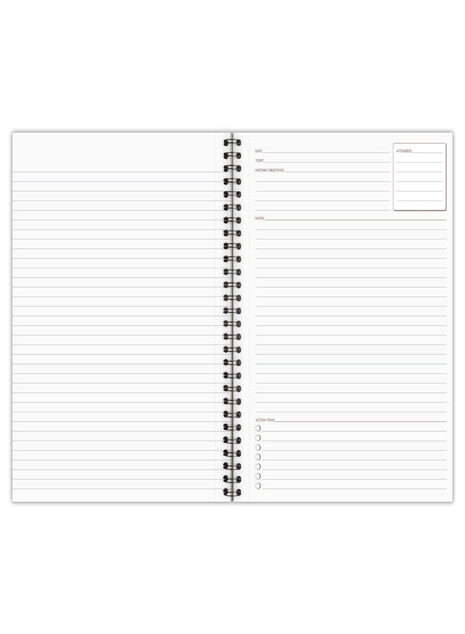 كامبريدج دفتر ملاحظات أعمال من كامبريدج المحدودة، لتدوين ملاحظات الاجتماعات، مسطر قانونياً، 8-1/4 بوصة × 11 بوصة، 80 ورقة، غلاف مرن ناعم الملمس، حلزوني، أزرق (UN06132-20) - Image 3