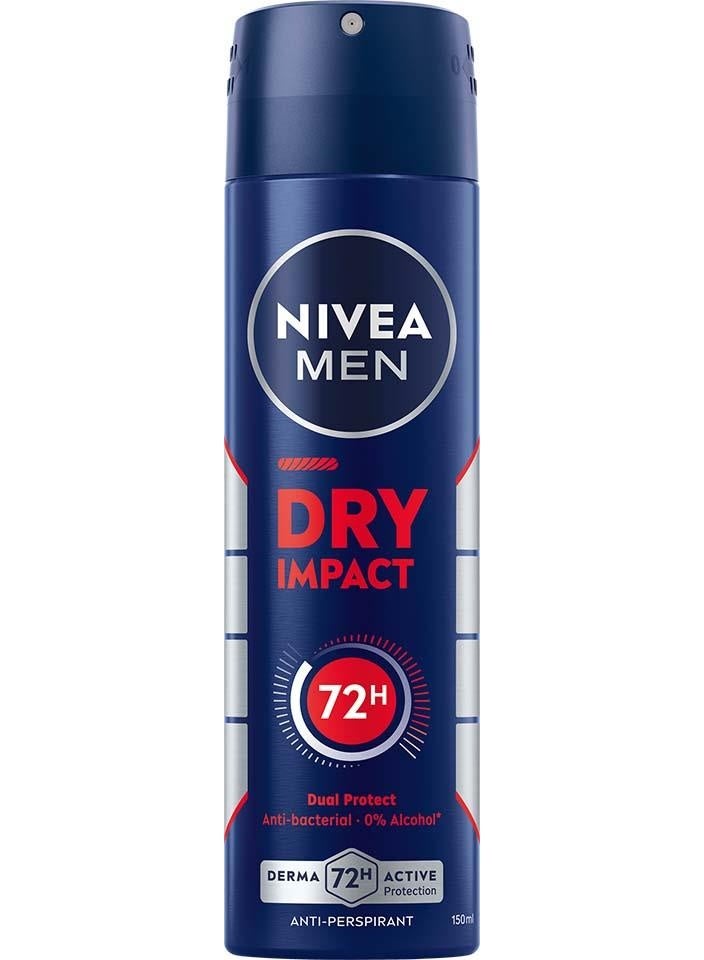 Nivea Men Dry Impact Antiperspirant Deodorant Spray 150ml
