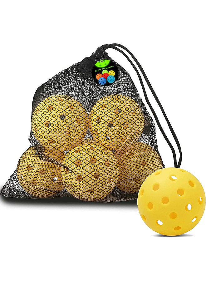 Generic 5 Pack Pickleballs Indoor Outdoor 74mm Luminous Pickle Balls  - Image 2