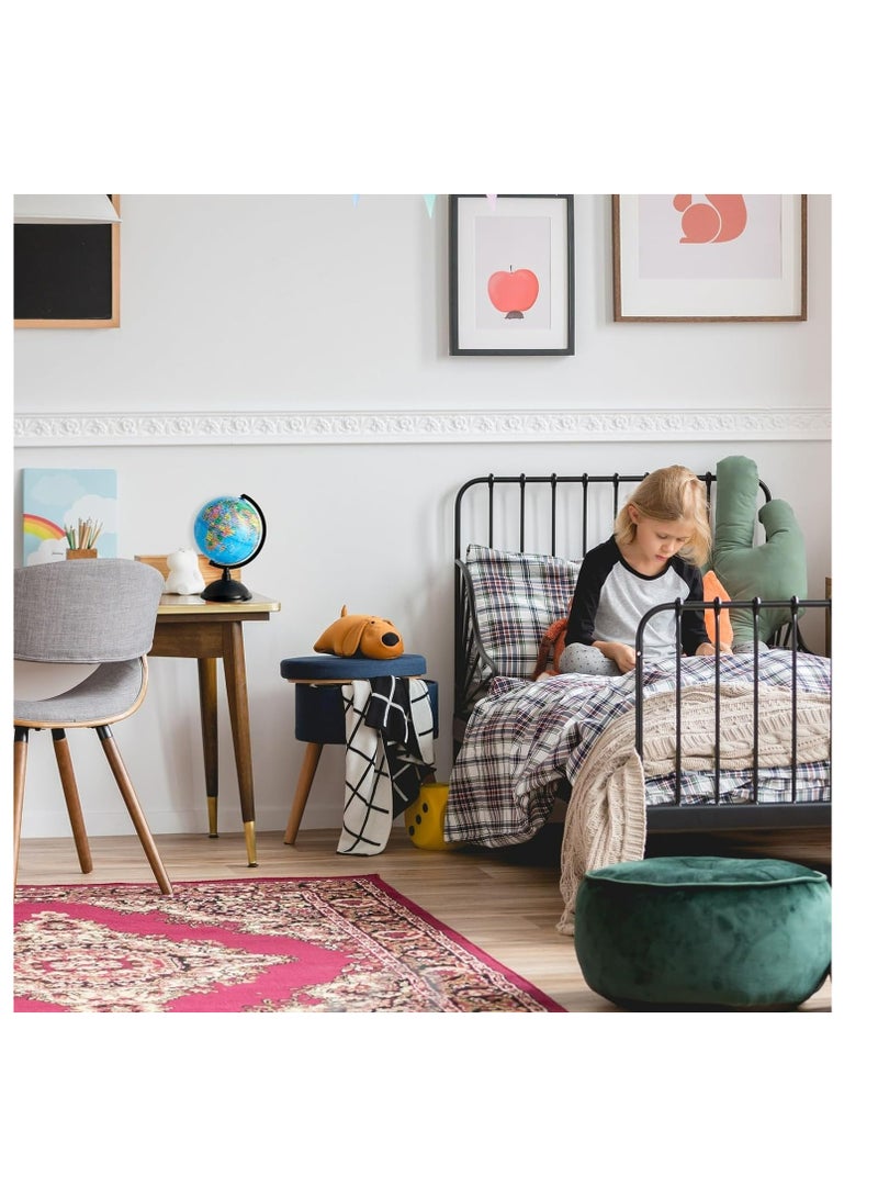 يوفال كرة دوارة مثالية للعالم مقاس 8 بوصة من AKDC للأطفال وطلاب الجغرافيا والمعلمين والمزيد، أزرق، 27176 - Image 3